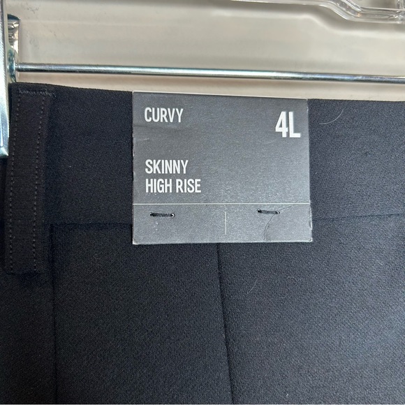 NWT Express Curvy High Waisted Supersoft Twill Skinny Pant Black 4L - Picture 14 of 14
